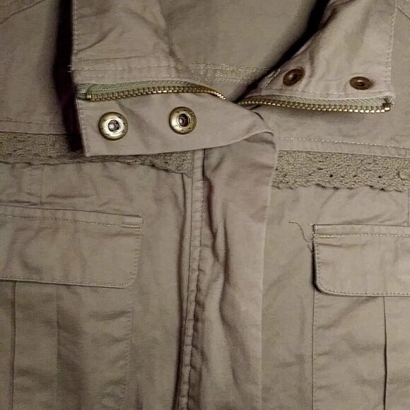 Venus Olive Green Cargo Jacket No Size M - Picture 9 of 13